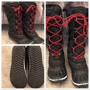 Sorel quilted winter snow boots